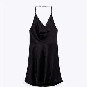 Zara Black Halter Dress